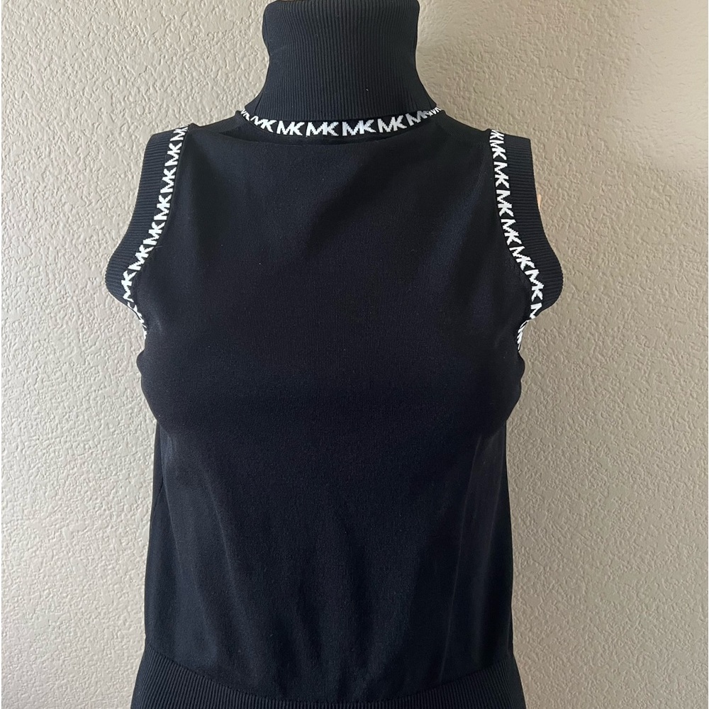 MICHAEL Michael Kors sleeveless Turtleneck knit sweater
